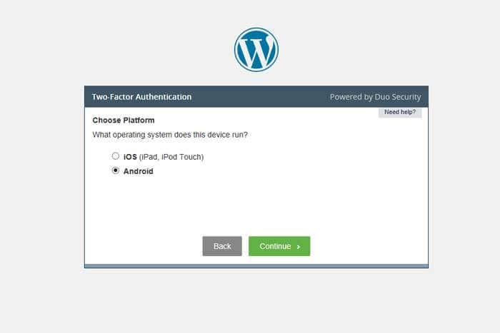 verificación en 2 pasos en wordpress