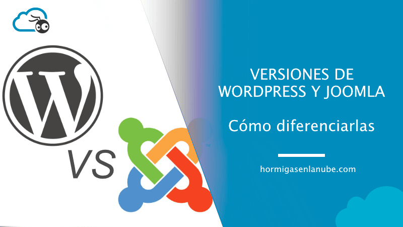 Versiones de Wordpress y Joomla