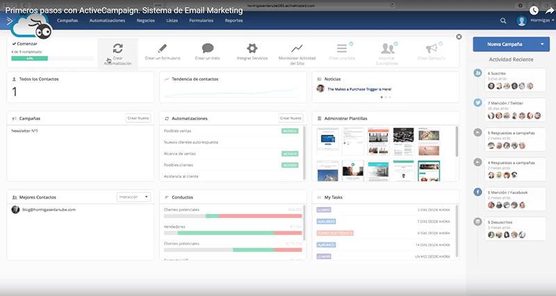 Primeros Pasos Con Active Campaign: Crea Tu Newsletter A La De Ya