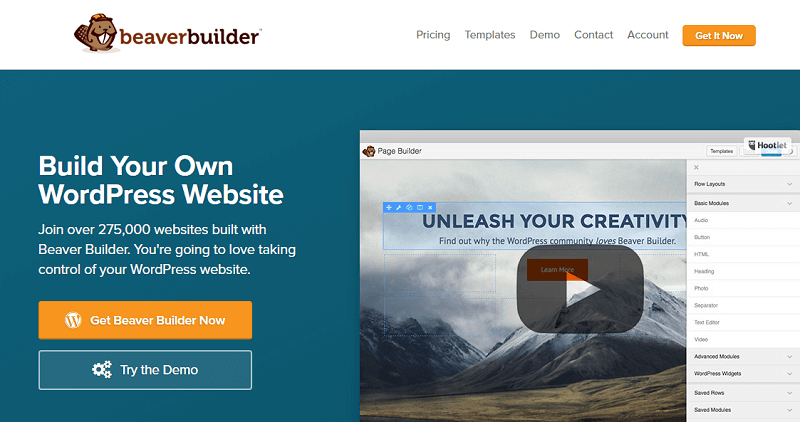 Plugins para wordpress: beaver builder