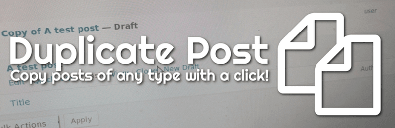 Plugins para wordpress: Duplicate Post