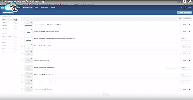 Cómo Crear Un Autoresponder En Active Campaign Paso A Paso
