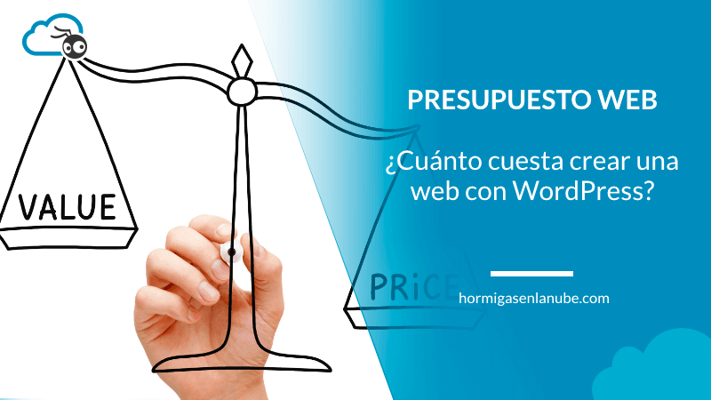 Presupuesto web con wordpress